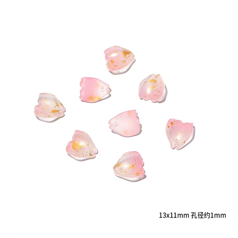 Bộ 10 Mặt Dây Chuyền Hình Hoa Hồng Bằng Thủy Tinh