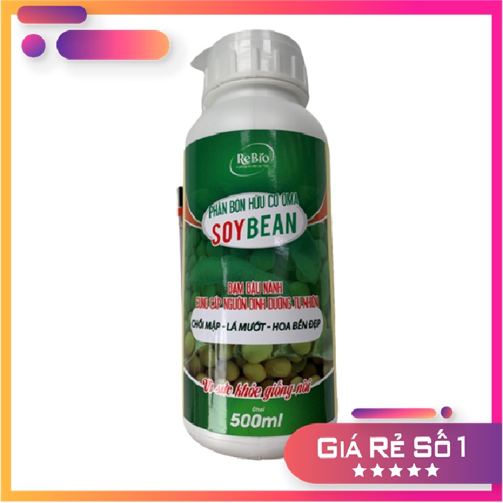 Phân bón hữu cơ 𝐒𝐎𝐘𝐁𝐄𝐀𝐍 𝟓𝟎𝟎𝐦𝐥: Đậm đậu nành, cung cấp dinh dưỡng tự nhiên cho hoa hồng, cây cảnh, rau màu các loại...