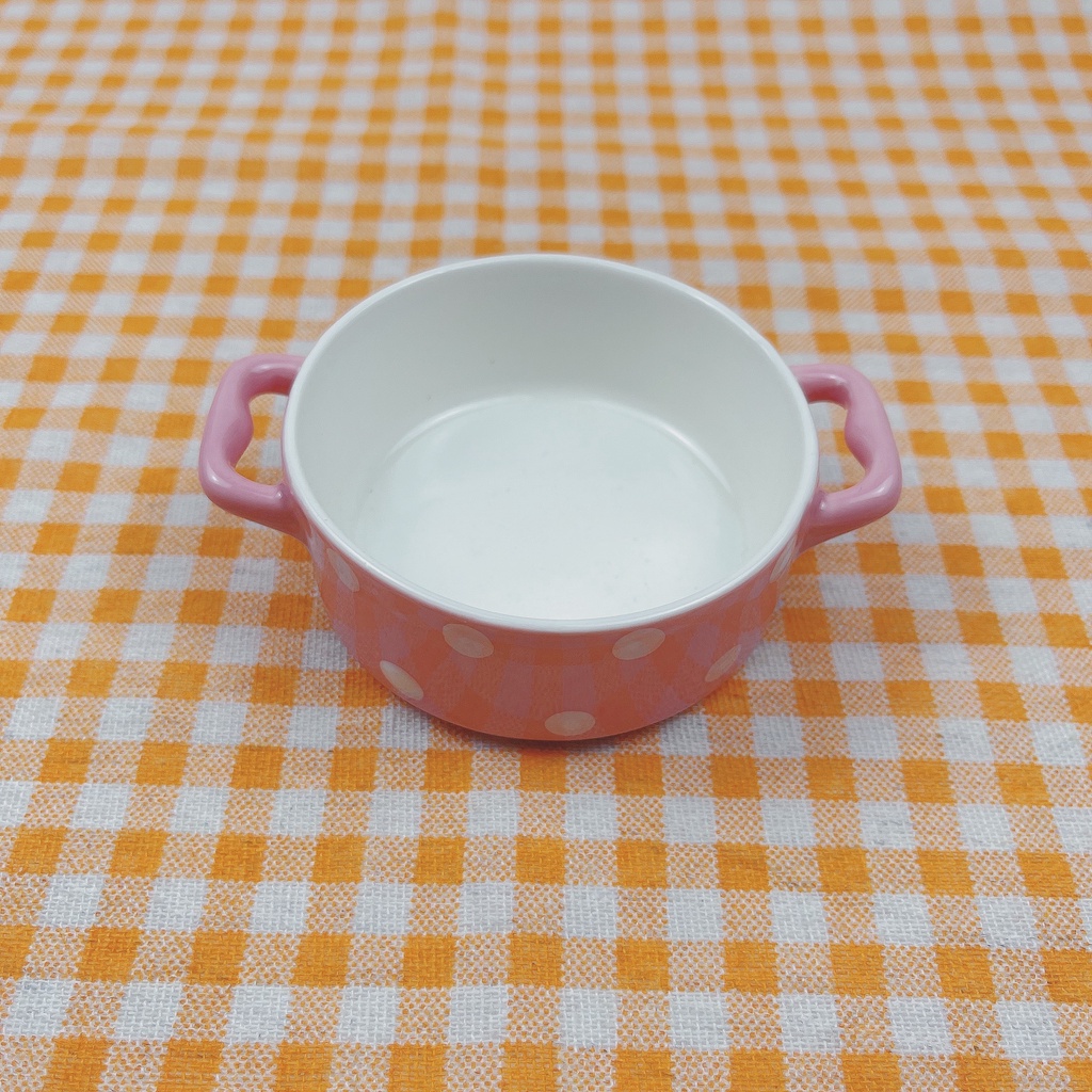 Bát sứ hình nồi chảo chấm bị màu sắc đáng yêu decor nhà bếp, bát ăn dặm cho bé dung tích 130ml ăn dặm kiểu nhật