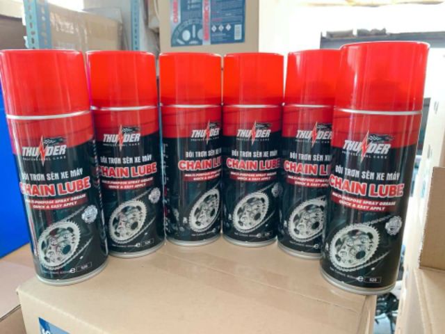 Chai dưỡng sên bôi trơn Thunder Chain Lube 400ml Chính Hãng