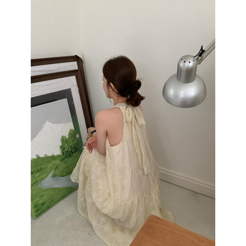 Đầm Hai Dây Thêu Hoa Phong Cách Retro 62352