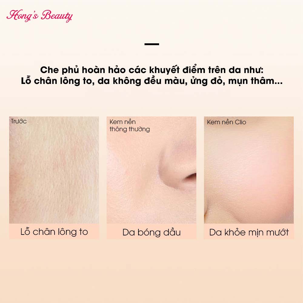 Kem Nền 🍒 FREESHIP 50K🍒 Kem nền Clio Kill Cover Highest Wear Foundation