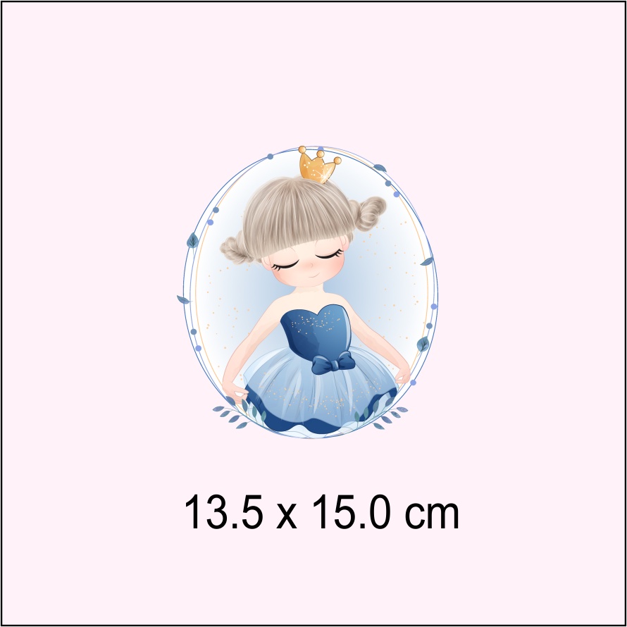 Hình ủi , hình in nhiệt - cô gái , công chúa xinh đẹp