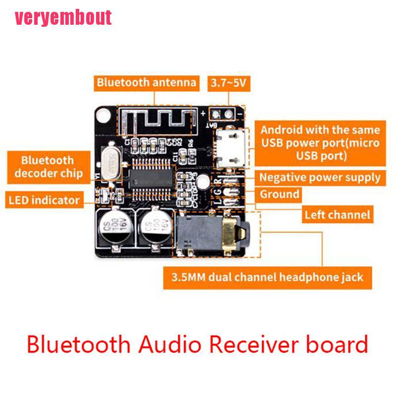 Bảng Mạch Nhận Tín Hiệu bluetooth 4.1 mp3 VHM-314