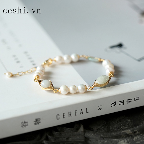 14K natural pearl bracelet