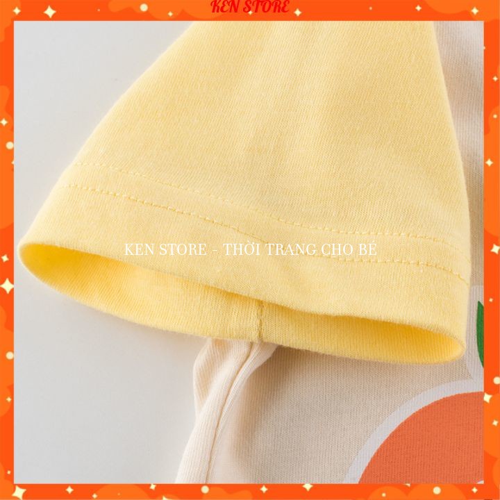 Áo thun bé gái cộc tay Hàn Quốc, áo phông bé gái cotton cho bé 1-7 tuổi KEN STORE