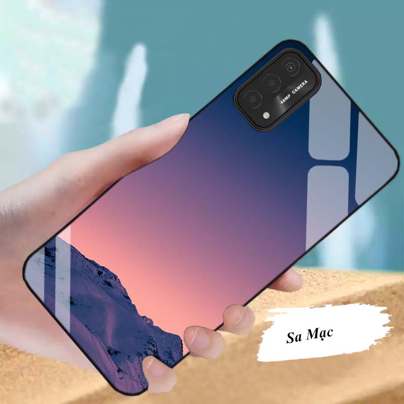 Ốp Lưng OPPO A54, A55, A74, A94 Mặt kính cường lực Cao Cấp, Sang Trọng thiết kế Độc Quyền