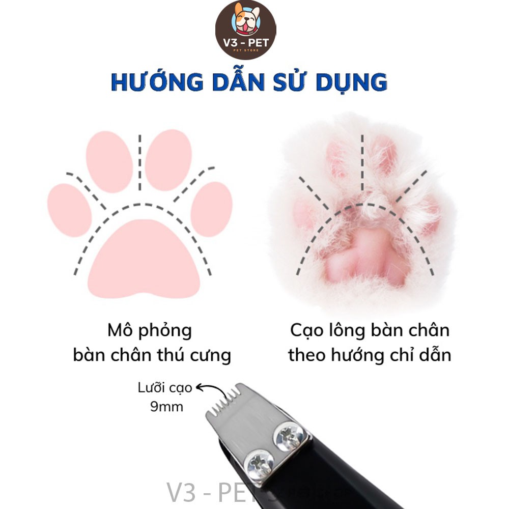 Tông Đơ Tỉa Lông Chân Chó Mèo, Hàng Nhập Khẩu Chất Lượng Cao, HK-275A