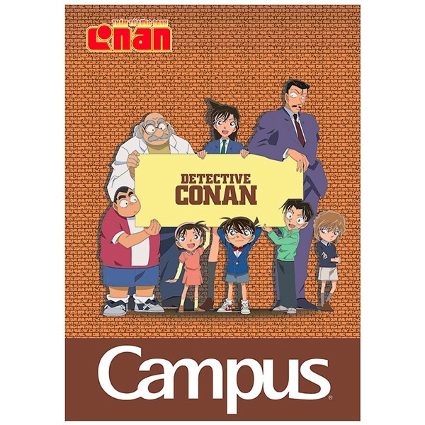 Vở A4 200 Trang Campus Conan Group - Kẻ Ngang Có Chấm