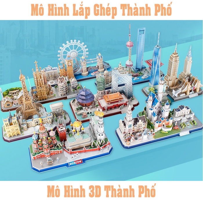 Mô hình giấy 3D CubicFun - CityLines Series- Mô Hình Thành Phố