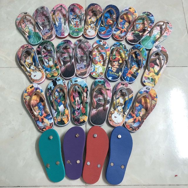 Dép lào in ảnh 3d cho bé