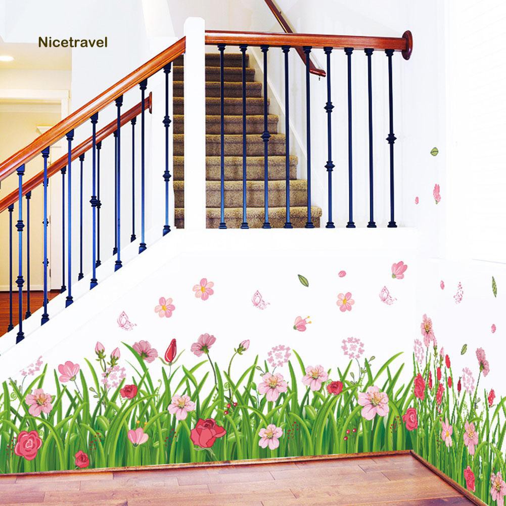 Decal Dán Tường Trang Trí Họa Tiết Hoa Hiện Đại