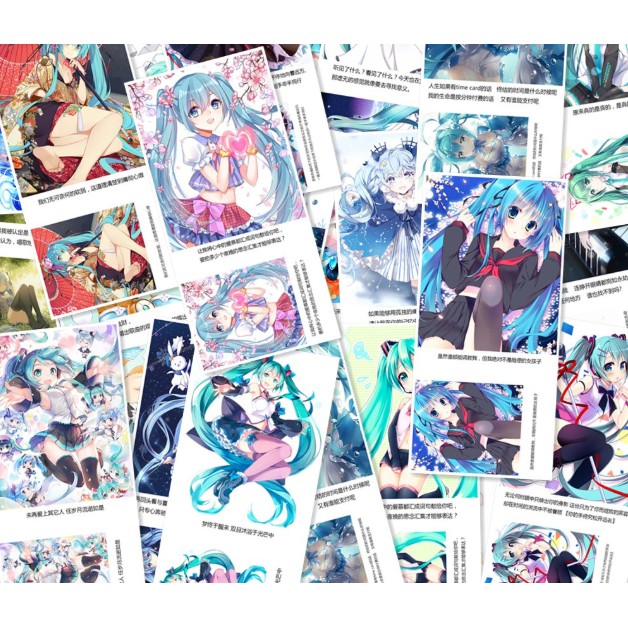 Hộp postcard và sticker anime (nhiều mẫu)