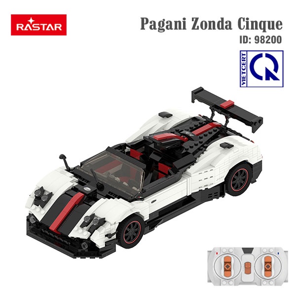 Pagani Zonda Cinque - mô hình siêu xe cao cấp (mô hình tĩnh) với độ khó trung bình gồm 2896 chi tiết