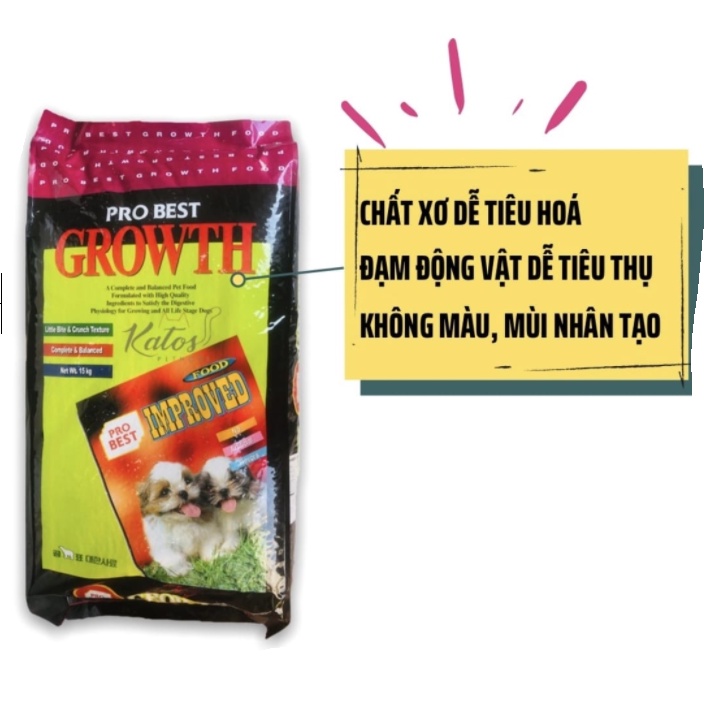 PROBEST GROWTH 500g- thức ăn hạt cho chó con đang phát triển túi 500g