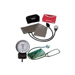 Bộ Máy đo huyết áp cơ đồng hồ ALPK2 500V Tai nghe FT 801 (Xám) Nhật bản
