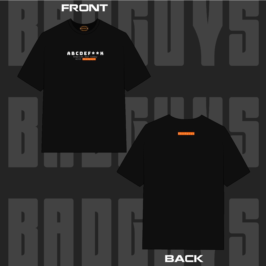 Áo thun Unisex form rộng English for today 100% Cotton Cao Cấp BGS027 - Local Brand Bad Guys Chính Hãng