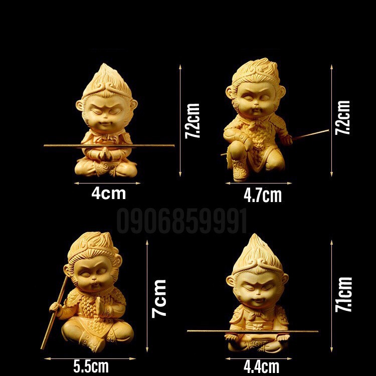 Tượng Tôn Ngộ Không,Tề Thiên Đại Thánh - Gỗ Hoàng Dương