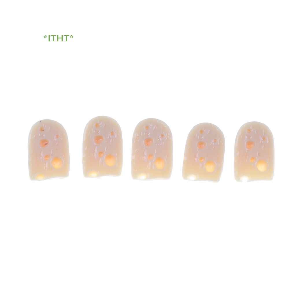 Bộ 5 Phô Mai Mini Tỉ Lệ 1 / 12 Dùng Trang Trí Nhà Búp Bê Mới
