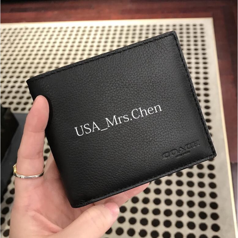 COACH  Ví Da Thật Cao Cấp Thời Trang Cho Nam