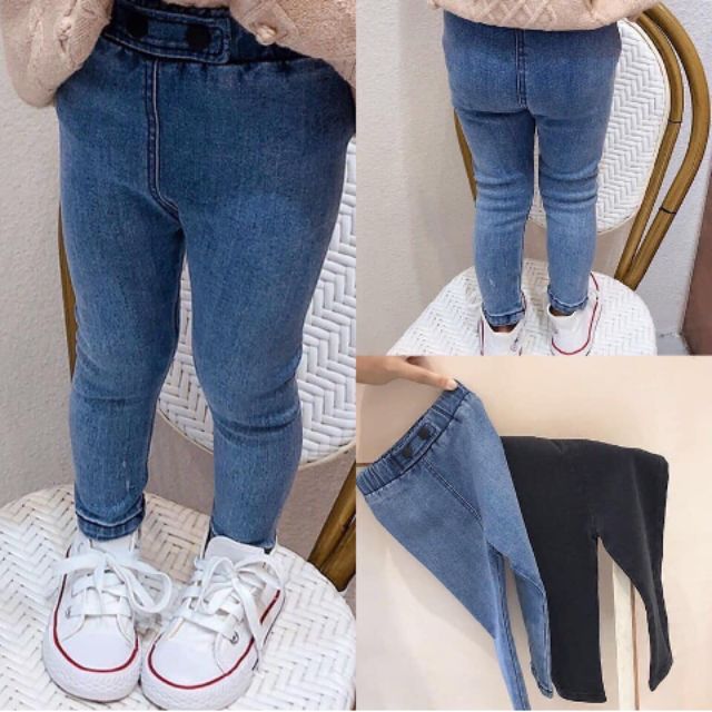 Quần legging giả bò cho bé gái