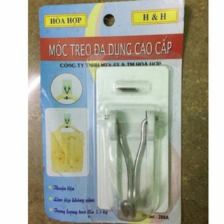 1 vỉ móc treo tường đóng đinh đơn HHH chắc chắn