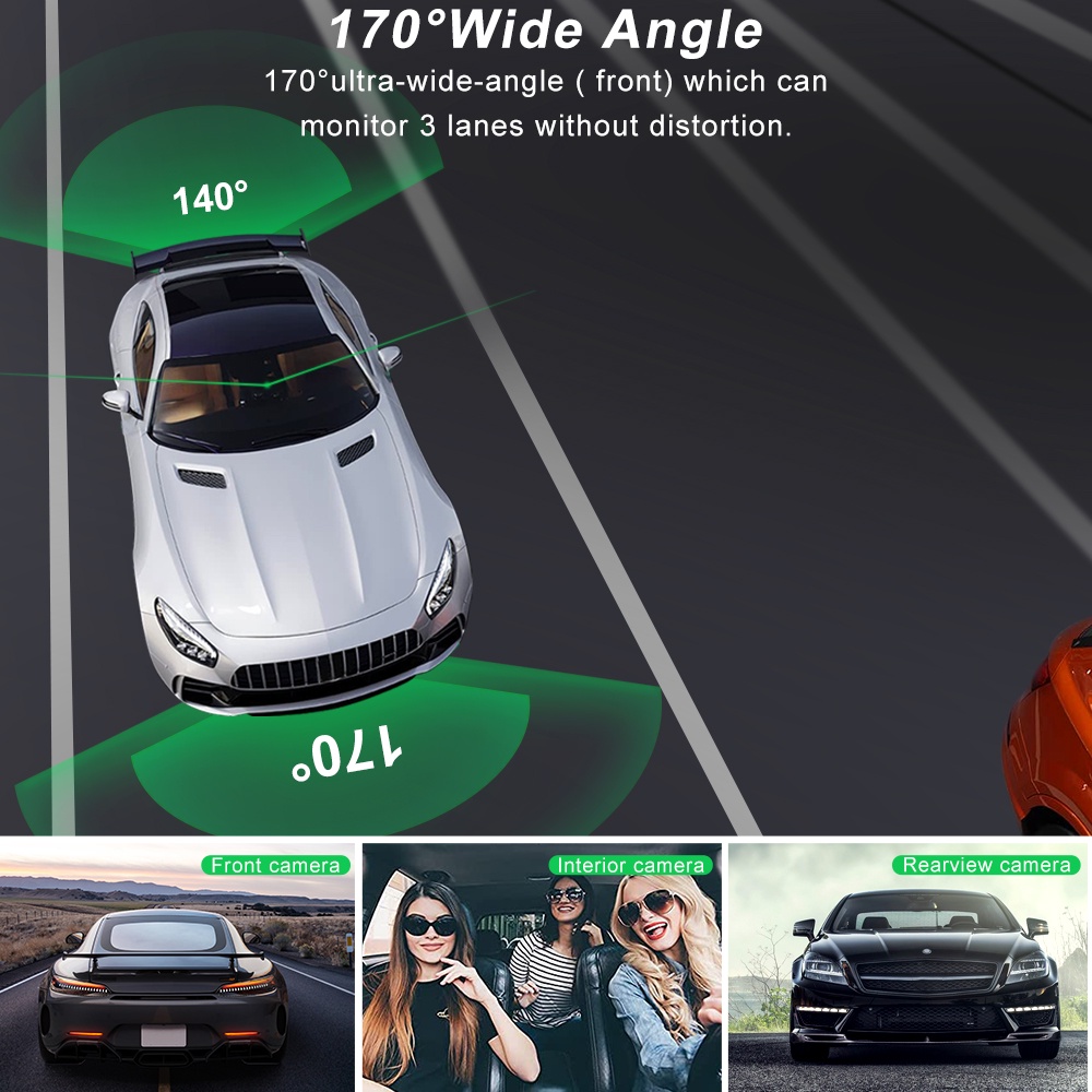 Camera Hành Trình 1080P UHD Hỗ Trợ Tầm Nhìn Ban Đêm Cảm Biến Chuyển Động G 24Hr