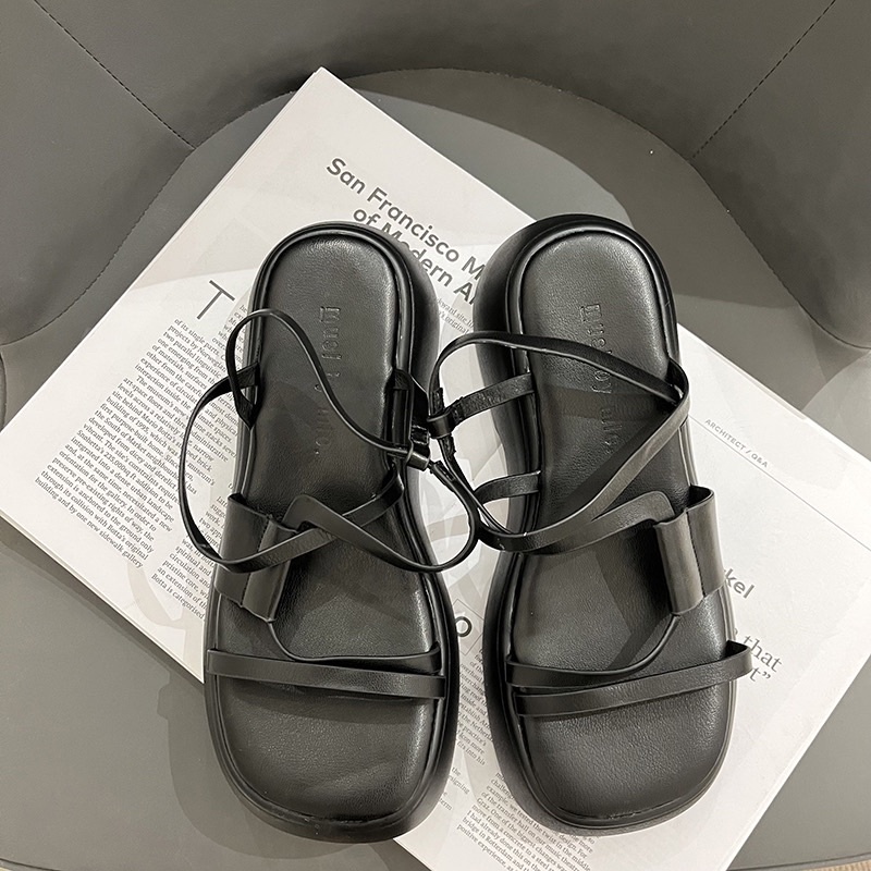Giày sandals phối dây ngang