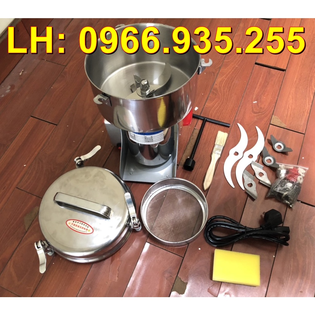 Cối xay thuốc bắc, dược liệu, ngũ cốc, xay bột khô siêu mịn 2,5kg mỗi lần xay