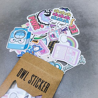 Combo hình dán Dễ thương CUTE sticker siêu hot sticker pvc chống nước cao cấp, không bay màu