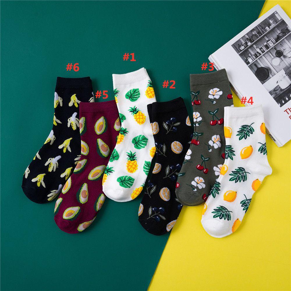 1 Đôi Vớ Thoáng Khí Màu Kẹo Ngọt Họa Tiết Trái Cây Thời Trang Harajuku Cho