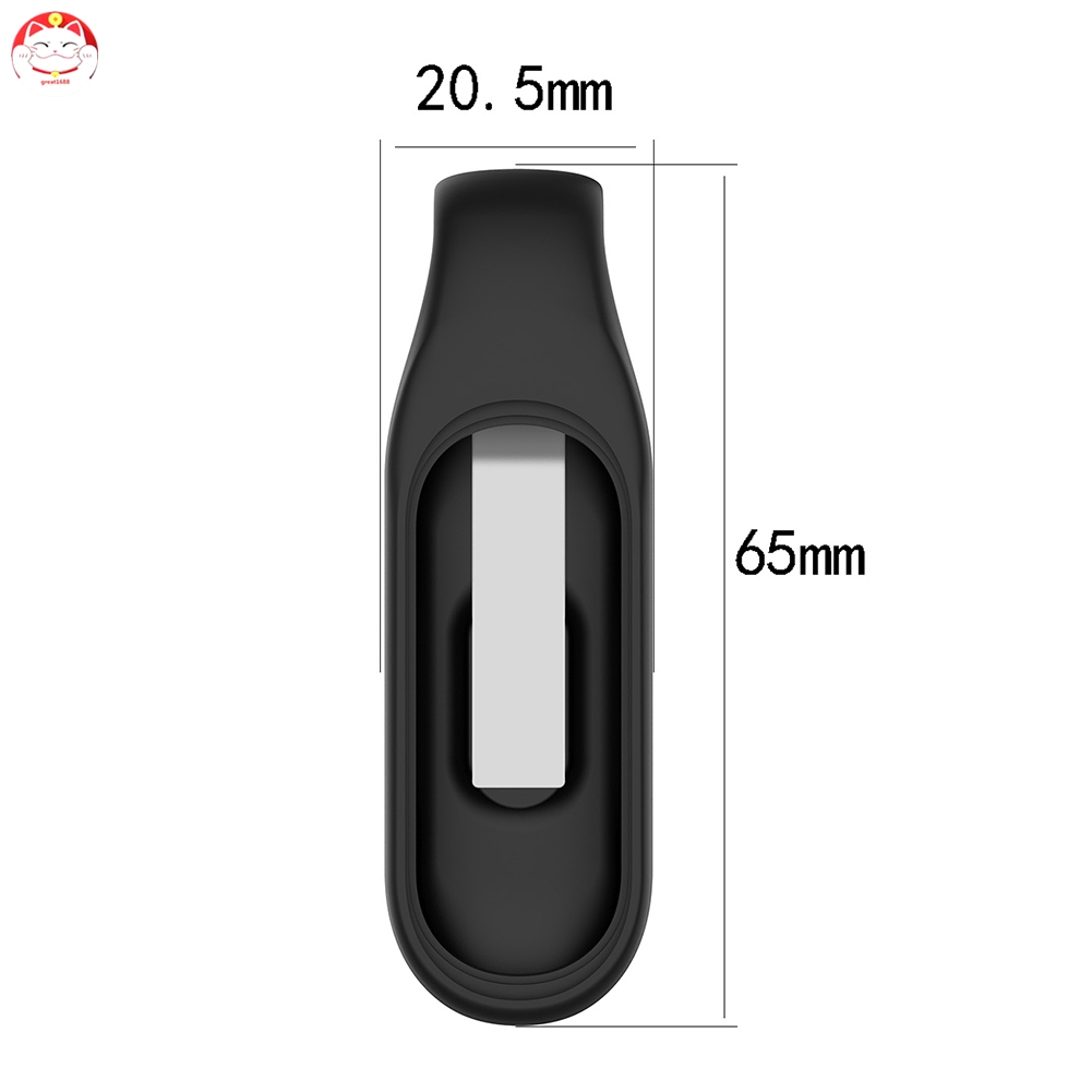 Vỏ silicon chống thấm nước thay thế cho vòng tay thông minh Mi Band 4/3