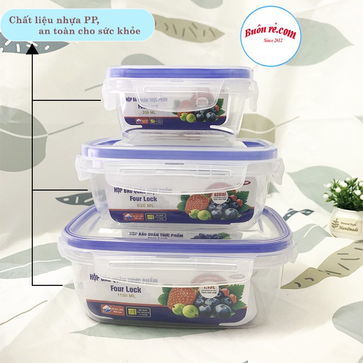 Set 3 hộp trữ đồ đông - hộp nhựa Song Long bảo quản thực phẩm luôn tươi ngon ( MS : 2508 ) - br00315 | BigBuy360 - bigbuy360.vn