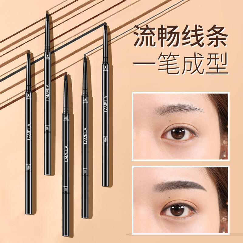 Bút Chì Kẻ Lông Mày Siêu Mịn Trang Điểm Tự Nhiên Lâu Trôi Chống Thấm Nước Có 5 Màu Để Chọn Lựa
