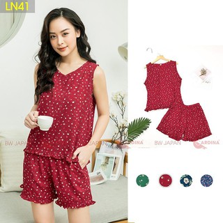 Bộ Mặc Nhà 𝐂𝐀𝐑𝐃𝐈𝐍𝐀 Bộ Lanh Ngăn Chất Lanh Nhung Nhật Bản Siêu Thoáng Má LN4