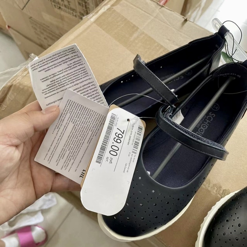 Giày bệt bé gái School F  Giày công chúa học sinh cao cấp xuất dư 0722