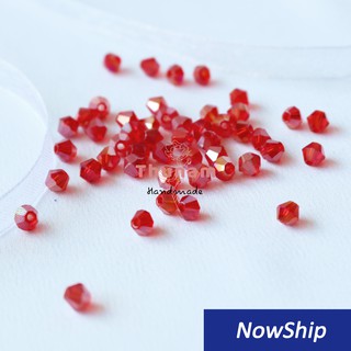 50 hạt pha lê hình thoi 4mm nhiều màu