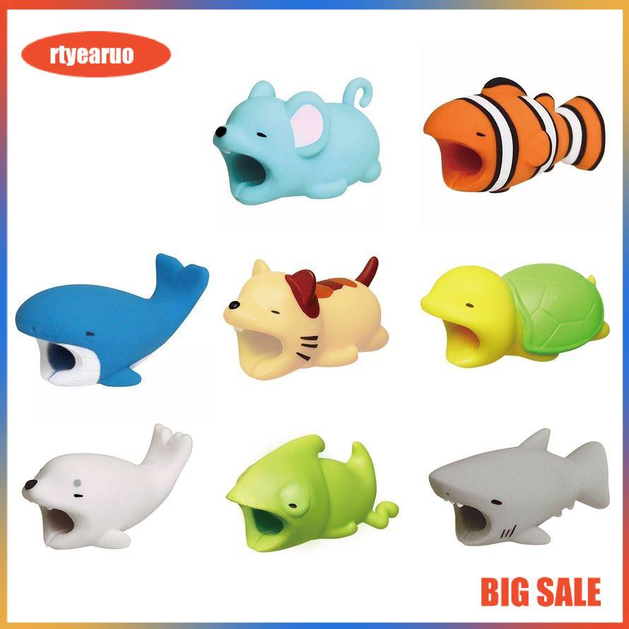 Phụ kiện bảo vệ đầu dây cáp thiết kế kiểu động vật đáng yêu