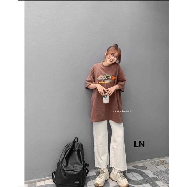 Sét áo khủng long chữ +quần kaki LN11