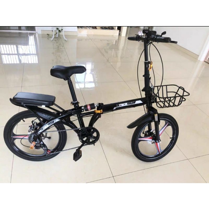 XE ĐẠP GẤP XNKANG NAM NỮ  Bánh 20 inh Full phụ kiện