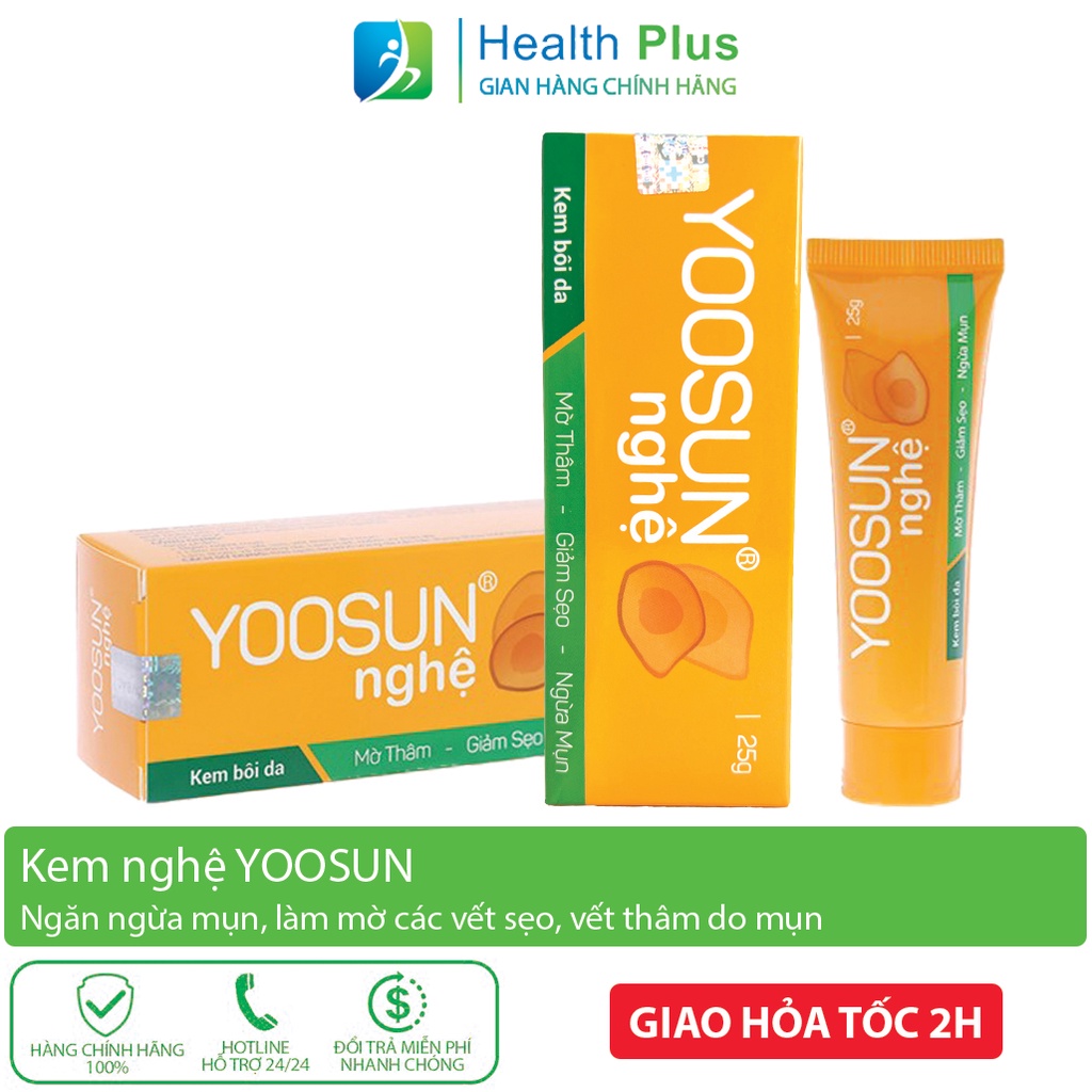 Kem nghệ Yoosun 25g ngừa mụn, ngừa sẹo từ tinh chất nghệ, có thêm vaseline dưỡng da, làm mềm mịn da