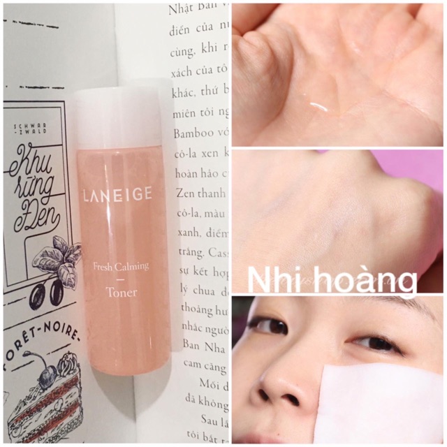 Bộ dưỡng sạch sâu và sáng da #Laneige Fresh Calming Trial Kit 3 Items