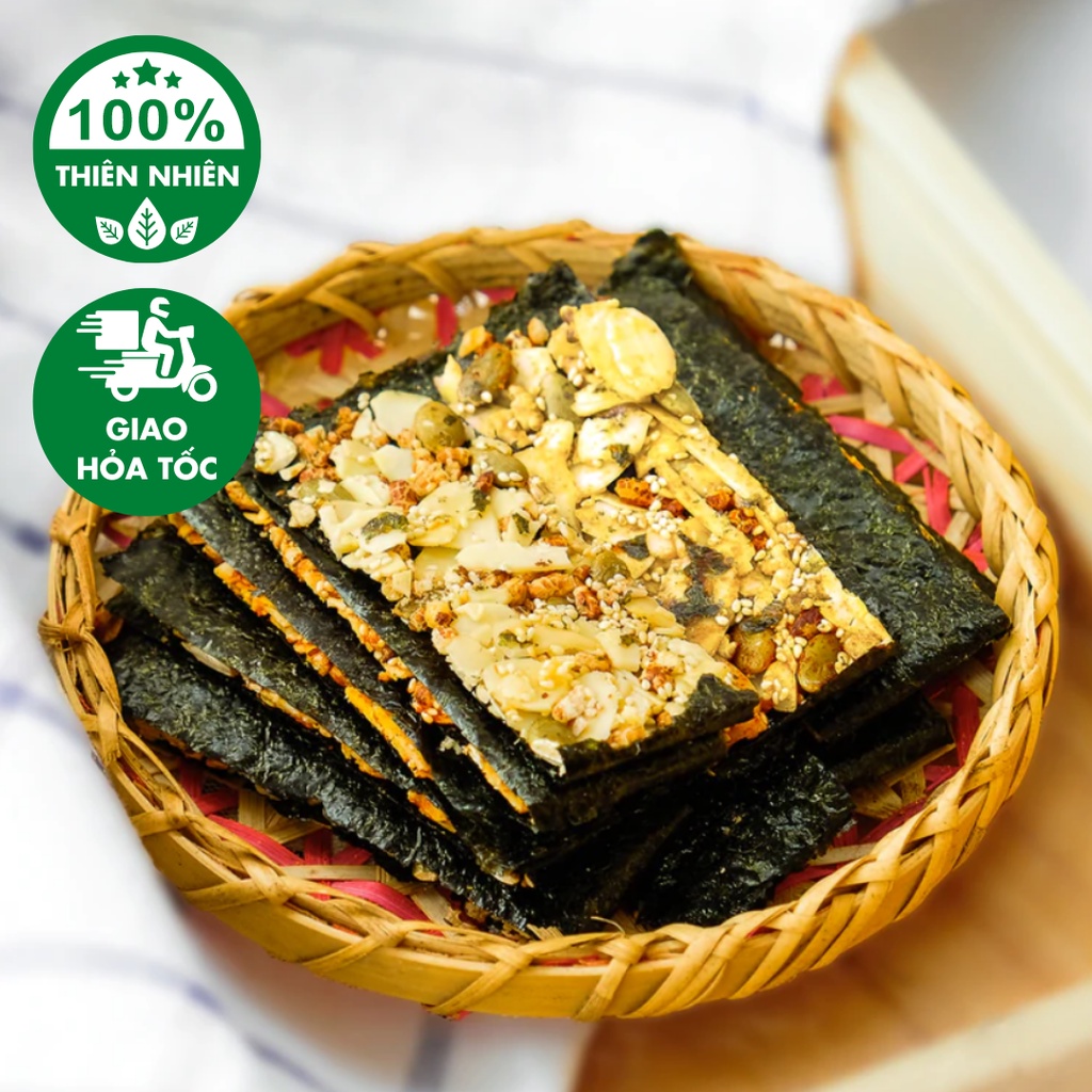 Thanh rong biển kẹp hạt Tiệm Phố Núi 250gram