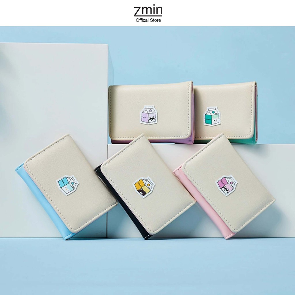 Ví mini nữ cầm tay Zmin, chất liệu cao cấp có thể bỏ túi - V006