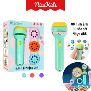 Đèn Pin chiếu hình 80 hình động vật cho bé