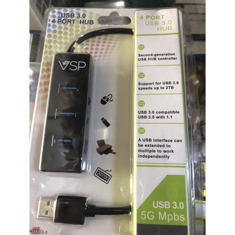 Bộ Chia Usb Từ 1 Thành 4 Cổng Tốc Độ Usb 3.0 loại tốt