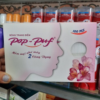 Bông trang điểm Pop-Puf mềm mại như mây 100 miếng