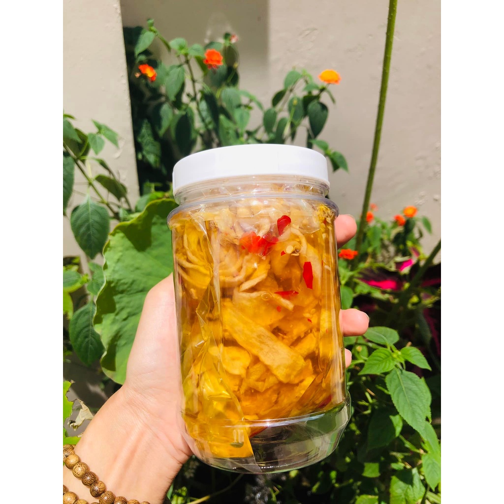 500g củ cải ngâm mắm chay dành ăn chay, cải phơi nắng kỹ nên hủ khá nhiều