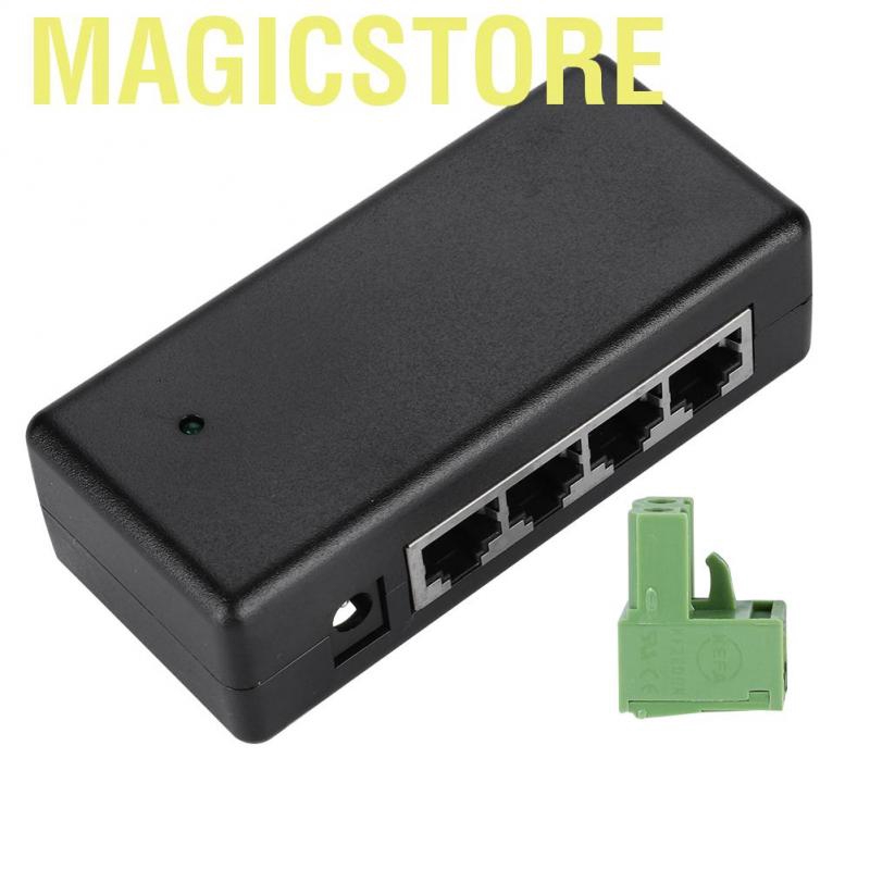 Magicsotre Thiết bị tách Poe Dc12V-48V 4 Cổng Cho Máy Ảnh Ip