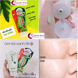 Sữa Rửa Mặt Trà Xanh Nhật Bản Rohto Shirochasou green tea foam 120g - Hàng Nội Địa Nhật.AyakaShop